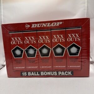 Vintage Lot Of (5) Maxfli XXX-outs Dunlap 3 Per Pack 15 Golfballs total 1990